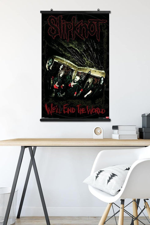 Trends International Slipknot - End The World Wall Poster, 22.375" x 34", Premium Poster & Clip Bundle...
