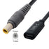 JSER Xiwai Type C USB-C Female Input to DC Power PD Charge Cable fit for Laptop 18-20V (7.9x5.4mm for HP)...