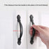 10 Pack Flat Black Cabinet Hardware Handle Pull - 2-1/2" (64mm) Hole Center, Drawer Handle Dresser Kitchen Cupboard Furniture Hardware Door Pull...