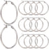 1 Box 30 Pairs Round Hoop Earring Findings Silver Beading Hoops Set Stainless Steel Dangle Circle Earring Findings Hoop Earrings Open Earring Hoop...