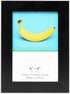 TheDisplayGuys - Square Profile Wooden Picture Frame with Tempered Glass - 4" x 6" with Easel - 2-Pack - Black...