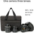 BAIGIO Camera Insert Bag Inner Case High-Capacity Shockproof and Waterproof DSLR SLR Camera Small Inner Bag Foldable Protective Bag Inner Camera O...