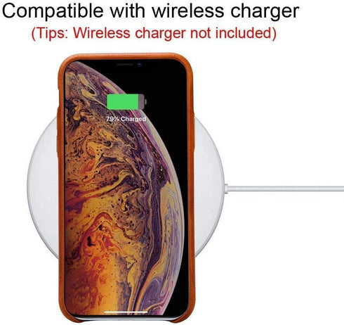 TOOVREN for iPhone X Leather Case Protective Ultra Thin Vintage Anti-Slip Grip Shell Hard Back Cover for iPhone X /10 5.8'' Brown...