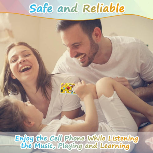 Baby Toy Phone for 12 to 36 Months Touch and Music Phone, Educational Toys & Gifts for Baby Kids Children, Play to Learn USB Recharable with 8 Fun...