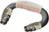 GUHD-TT14-12B Gas Line Hose 3/8'' O.D. x 12'' Length with 1/2 in. MIP Fitting, Uncoated Stainless Steel Flexible Connector, 12 Inch...