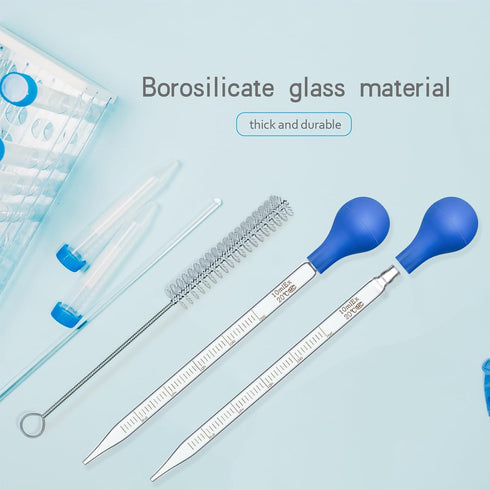 Droppers 10ml Pipettes Glass Graduated Dropper Lab Pipette Liquid Pipette (8)...