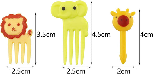 Tegg Food Pick 30PCS Cute Animal Bento Decoration Food Picks Forks Skewer For Lunch Box Mini Cartoon Toothpick...