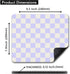Pastel Purple Checkered Mouse Pad, Cute Boho Mousepad for Home Office, Anti-Slip Rubber Mice pad for Computer & Laptop, 9.5x7.9 inch, Pink Pattern...