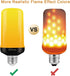 Bitrue LED Flame Effect Light Bulb, 4 Modes Flame Light Bulbs, E26 Base Fire Light Bulb with Gravity Sensor,Flickering Light Bulbs Halloween Home ...