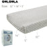 Owlowla Changing Pad Cover,Soft Minky Dots Changing Table Sheets for Baby Boy and Girl 2Pack (Silver Grey&Baby Blue)...