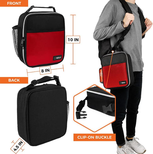 opux Premium Insulated Lunch Box, Soft School Lunch Bag for Kids Boys Girls, Leakproof Small Lunch Pail Men Women Work, Reusable Compact Cooler To...