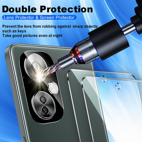 2+2 Pack Tempered Glass Screen Protector for OnePlus Nord N30 5G with Camera Lens Protector,Ultra HD, 9H Hardness......