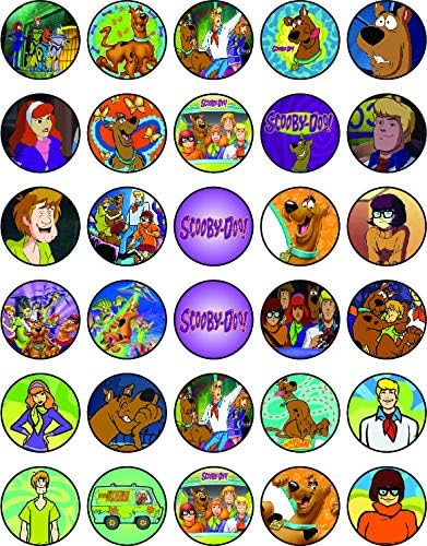 30 x Edible Cupcake Toppers – Mystery Pup Dog Inspired Collection of Edible Cake Decorations | Uncut Edible on Icing Sheet...