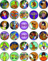 30 x Edible Cupcake Toppers – Mystery Pup Dog Inspired Collection of Edible Cake Decorations | Uncut Edible on Icing Sheet...