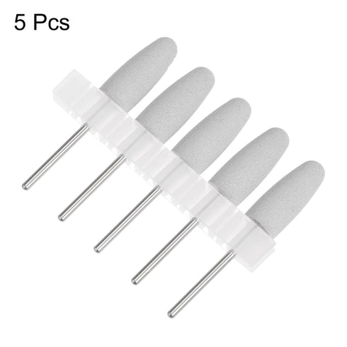 5pcs Rubber Polishing Bit Silicone Buffing Wheels 150 Grit 10mm Dia Mounted Grinding Head for Electric Grinder Rotary Tool, Cone Shape...