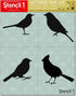 Stencil1 Bird Silhouettes Stencil Reusable Friendly DIY Stencil for Painting, Baking, Crafts, Wall, Furniture Paint - Decor on Walls Fabric & Furn...