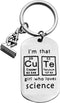 Dabihu Scientist Gift for Women Chemist Keychain Science Lovers Gift for Girls Inspirational Graduation Christmas Birthday Gift for Chemistry Phys...