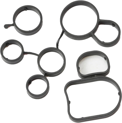 2.5L Engine Oil Filter Flange Seal Gasket Set 07K115441 Replacement For Audi A3 Q3 TT RS quattro VW Jetta Beetle Golf Passat B7 DONKERVOORT...