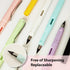 Pencils 6Pcs Inkless Pencils,Eternal And 6pcs Replacement Pencils Nibs,Unlimited Writing Pencil, Reusable Infinity Pencil With Eraser Writing Sket...