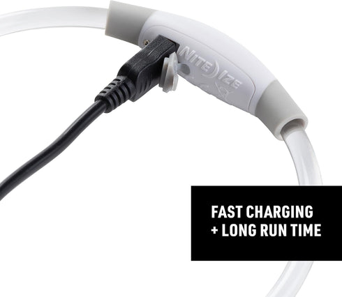 Nite Ize NiteHowl Mini Rechargeable LED Safety Necklace, Disc-O Select - Rechargeable Light Up Dog Necklace with LED Lights - Dog Accessories with...