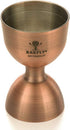 Barfly M37098ACP Heavy-Duty Straight Rim Bell Jigger, 25 ml x 50 ml, Antique Copper...