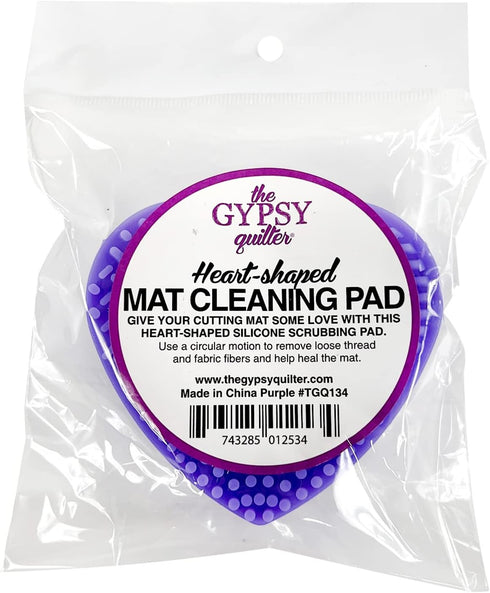 Gypsy Quilter Mat Cleaning Pad Heart Shaped 3-1/4in x 1in Irons & Accessories, Purple...