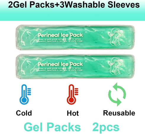 Perineal Cooling Pad for Postpartum & Hemorrhoid Pain Relief,Hot and Cold Pads for Postpartum Essentials, Hot & Cold Packs for Women After Pregnan...