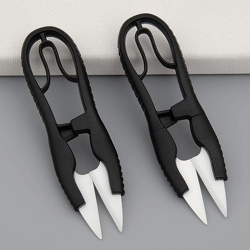 Insulated U-shaped Ceramic Scissors Multipurpose High Hardness Cutter For Cutting Battery Cable Mobile Phone Repair Tool Embroidery Tools Supplies...