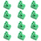 12PCS 5.08mm Pitch 2P Pluggable End Block Connector Socket Green Plug in Terminal Suitable for Lift Equipment and Electrical Equipment and Rail Tr...