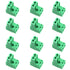 12PCS 5.08mm Pitch 2P Pluggable End Block Connector Socket Green Plug in Terminal Suitable for Lift Equipment and Electrical Equipment and Rail Tr...