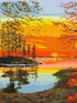 ZRIZQ Paint by Number for Adults Beginners,Sunset Tree Paint by Numbers Kits on Canvas,DIY Oil Painting Acrylic Paints for Home Wall Art Decor(12x...