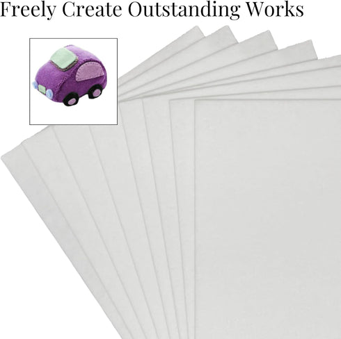 2mm Thick, Felt Fabric Sheets for Crafts, 12" x 8" Felt Fabric Sheets, Felt Paper for Sewing Craft, Non-Woven Felt Fabric for Sewing Patchwork Mat...