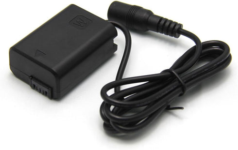 AC-PW20 AC Power Adapter NP-FW50 Dummy Battery Compatible with Cameras Sony Alpha ZV-E10 A7 A7R A7S A7II A7RII A7SII A6500 A6400 A6300 A6100 A6000...