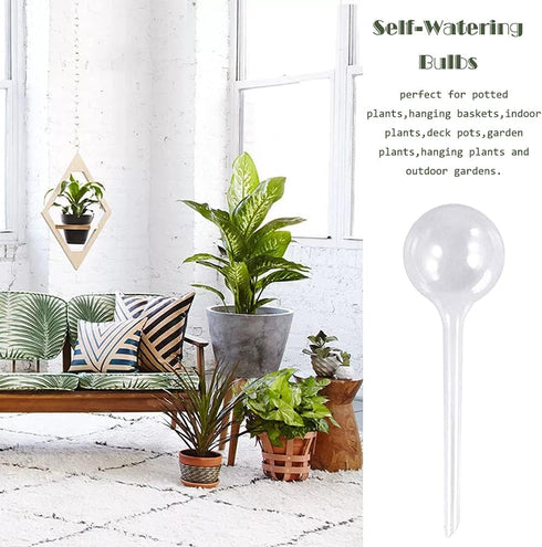 10 Pcs Clear Plant Watering Bulbs,Plastic Automatic Watering System for Plants,Garden Water Device for Plant Indoor Outdoor...