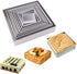 Anodized Aluminum Square Cheesecake Pan Chiffon Cake Mold Baking Mould with Removable Bottom 6 Inch x 6 inch x 3 inch...