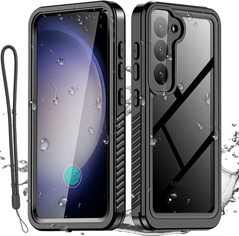 AICase for Samsung Galaxy S23 Case Waterproof, Clear Water Proof Shockproof Dustproof Snowproof Full Body Rugged Transparent Underwater Phone Case...