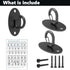 Wall Mount Anchors for Resistance Bands, Space Saving Workout Hooks for Strength Training, Home Gym Anchors for Physical Therapy Exercise...