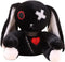 LVQING Rabbit plush doll, crazy rabbit plush toy, Halloween scary rabbit stuffed animal long ears standing toy, suitable for fans Easter Christmas...