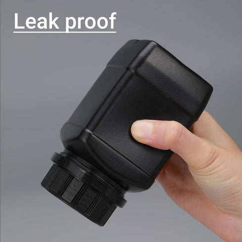 16.9oz/5Pcs Plastic Lab Chemical Reagent Bottles, Square Sample Storage Container, Plastic Chemical Container Bottle with Anti-theft Cap, Wide Mou...