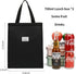 FUXINGYAO Lunch Bag, Reusable Lunch Tote, Lunch Box for Adult Women Men, Insulated Bag Applies to Work, Beach or Travel(Black)...