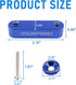 JDMSPEED Anodized Blue JDMSPEED Hood Spacer Hood Riser 3/4" Replacement For Honda Civic CRX Del Sol Acura Integra...