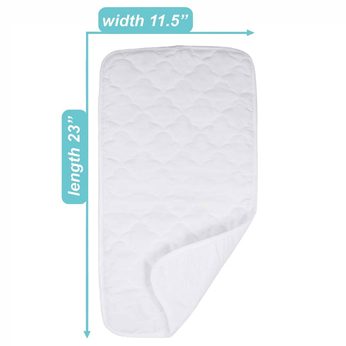 American Baby Company Ultra Soft Microfiber Quilted Waterproof Changing Table Pad Liners, 11.5" x 23" 3 Count...
