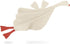 Lulu moon Muslin Loveys for Babies - Baby Security Blanket for Unisex - Goose Lovie - 25"x 11" Cream...