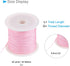 Nylon Knotting Cord, 0.6mm Dia 50 Yards 45m Length, Nylon Soft Smooth Beading Thread Light Pink - (Applications: for DIY Craft Red)...