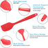 Silicone Spatula 3-piece Set, Ergonomic Handle High Heat-Resistant Spatulas, Non-stick Rubber Spatulas with Stainless Steel Core, Red...
