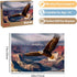 Jigsaw Puzzles for Adults 500 Pieces, Eagle Puzzles for Kids Teens Elderly Interlock Perfectly Letter on Back No Dust, Home Decor Family Fun Puzzl...