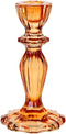 Talking Tables Boho Orange Glass Candlestick Holder, One Size,Glass Candle Holder Large...