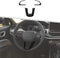 Jimen Compatible with Jeep Compass 2021-2023, 3PCS Steering Wheel Cover Trim Kits (Black)...