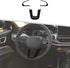 Jimen Compatible with Jeep Compass 2021-2023, 3PCS Steering Wheel Cover Trim Kits (Black)...