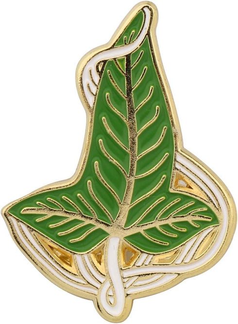 Movies Inspired Jewelry Elven Green Leaf Brooch Movie Fans Necklace for BFF Arwen Evening Star Butterfly Brooch...